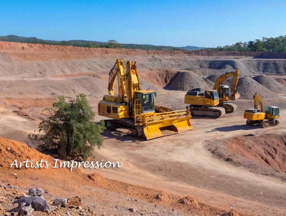 mining in Queensland Australia AI image